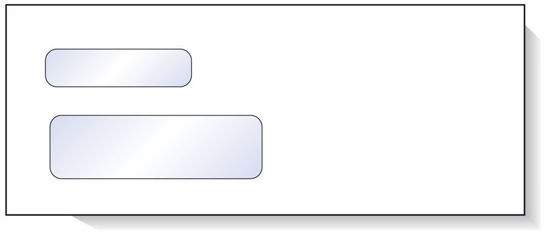 Picture of Double Window Envelope for CNC Software