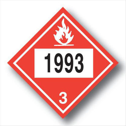 Picture of FUEL OIL PLACARDS "POLYO"; PLASTIC