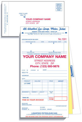 Picture of E500LPG -  Neptune Meter Ticket for Propane with Envelope