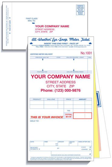 Picture of E500NEP - Neptune Meter Ticket with Envelope