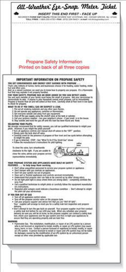 Picture of EMTLPGS -  Universal electronic meter tickets for Propane 4" x 9.5" (short)